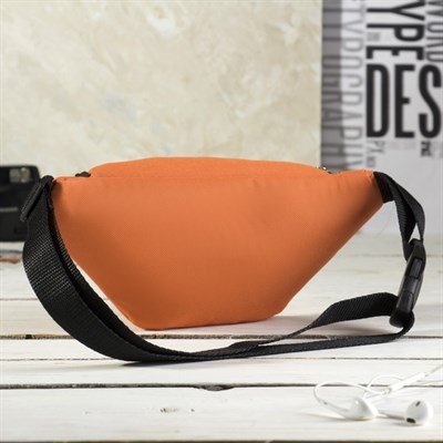 Сумка поясная, отдел на молнии, регулируемый ремень, цвет оранжевый - фото 2005255