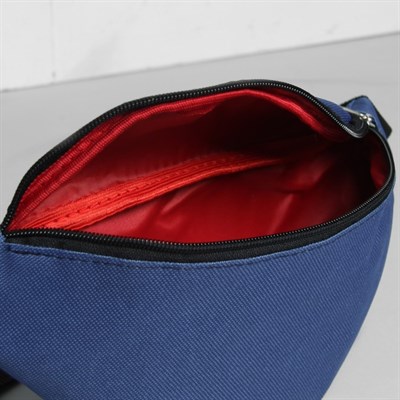 Сумка поясная, отдел на молнии, регулируемый ремень, цвет синий - фото 2005264