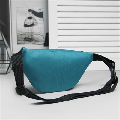 Сумка поясная, отдел на молнии, регулируемый ремень, цвет морской волны - фото 2005266