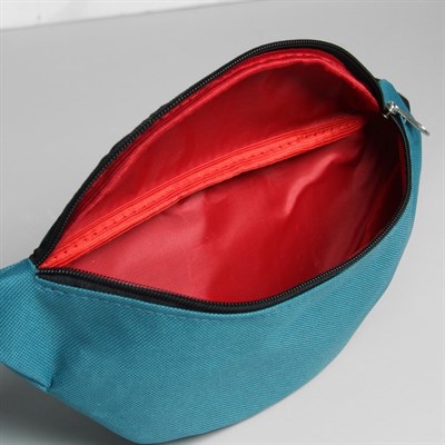 Сумка поясная, отдел на молнии, регулируемый ремень, цвет морской волны - фото 2005267