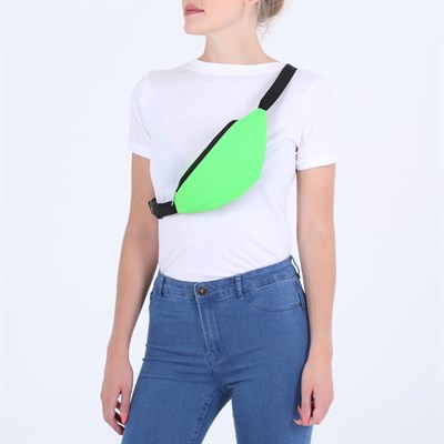 Сумка поясная, отдел на молнии, регулируемый ремень, цвет зелёный - фото 2005305