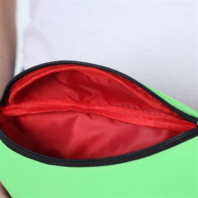 Сумка поясная, отдел на молнии, регулируемый ремень, цвет зелёный - фото 2005307