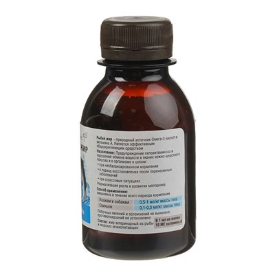 Жир из рыбы и морских млекопитающих, 100 мл - фото 2009004