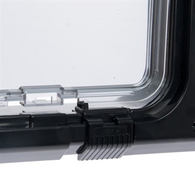 Дверца для кошек «БАРСИК», проём 145*145 мм, толщина двери 36-42 мм, чёрный - фото 2018329