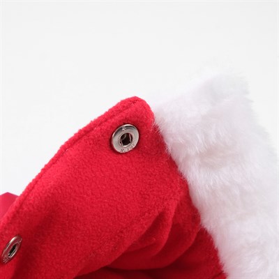 Комбинезон зимний с меховым воротником, M (ДС 24-26 см, ОШ 28 см, ОГ 34-36 см) красный - фото 2018500