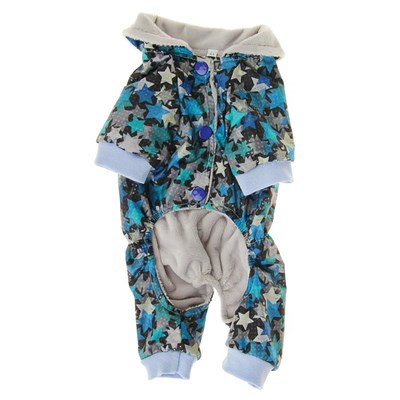 Комбинезон с меховым подкладом, М (дс-24 см, ош-28 см, ог-36 см), микс - фото 2018509