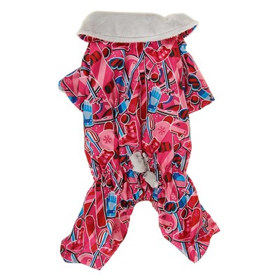 Комбинезон с меховым подкладом, L (дс-30 см, ош-32 см, ог-41 см), микс - фото 2018512