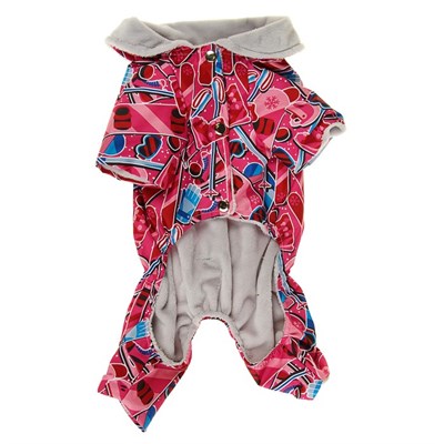 Комбинезон с меховым подкладом, XS (дс-19 см, ош-24 см, ог-30 см) микс - фото 2018518