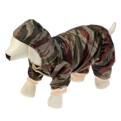 Комбинезон «Камуфляж» на синтепоне и флисовом, M (ДС 24-26 см, ОШ 28 см, ОГ 34-36 см) - фото 2018580