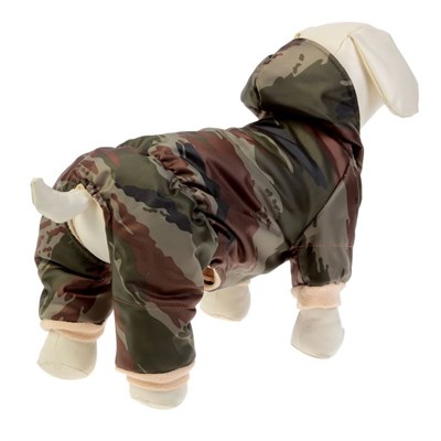 Комбинезон «Камуфляж» на синтепоне и флисовом, XL (ДС 32-34 см, ОШ 32 см, ОГ 40-44 см) - фото 2018588