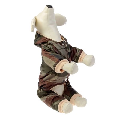 Комбинезон «Камуфляж» на синтепоне и флисовом, XL (ДС 32-34 см, ОШ 32 см, ОГ 40-44 см) - фото 2018589