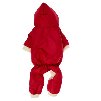 Комбинезон простёганный красный, M (дс 24-26 см, ош 28 см, ог 34-36 см) - фото 2018597