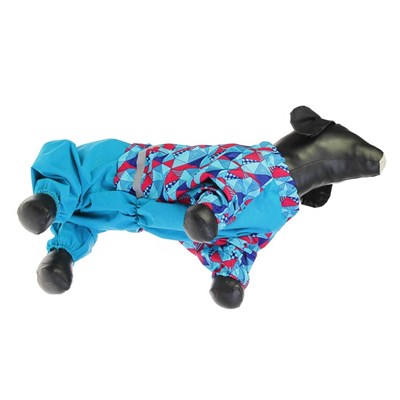 Комбинезон для мопса, ДС 35,5 см, ОГ 53 см, девочка, микс - фото 2018615