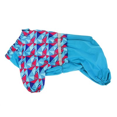 Комбинезон для мопса, ДС 35,5 см, ОГ 53 см, девочка, микс - фото 2018616