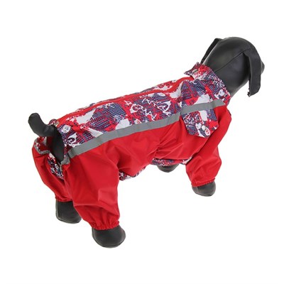 Комбинезон для средней таксы, ДС 40,5 см, ОГ 49 см, девочка, микс - фото 2018622