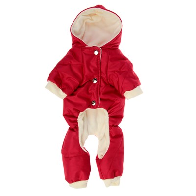 Комбинезон простёганный красный, XL (дс 32-34 см, ош 32 см, ог 40-44 см) - фото 2018776