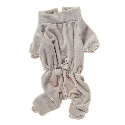 Комбинезон велюр, размер XS (ДС 18-20 см, ОШ 24 см, ОГ 27-30 см) МИКС ЦВЕТОВ - фото 2018789