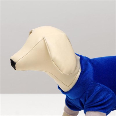 Комбинезон велюр, размер S (ДС 20-22 см, ОШ 26см, ОГ 30-34 см)  МИКС ЦВЕТОВ - фото 2018795