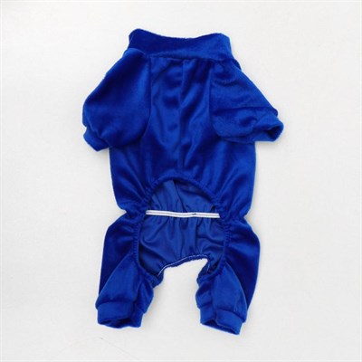 Комбинезон велюр, размер M (ДС 24-26 см, ОШ 28 см, ОГ 34-36 см), МИКС ЦВЕТОВ - фото 2018802