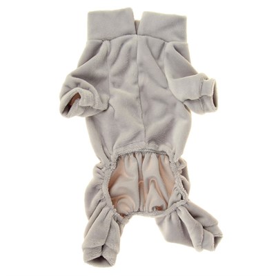 Комбинезон велюр, размер XL (ДС 32-34 см, ОШ 32 см, ОГ 40-44 см) МИКС ЦВЕТОВ - фото 2018816