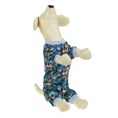 Комбинезон для собак цветной, мальчик, XS ( дс 18-20 см, ош 24 см, ог 27-30 см) - фото 2019501