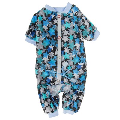 Комбинезон для собак цветной, мальчик, M ( дс 24-26 см, ош 28 см, ог 34-36 см) - фото 2019509