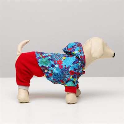 Комбинезон для собак трансформер, M (дс 24-26 см, ош 28 см, ог 34-36 см), микс - фото 2019574