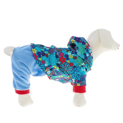 Комбинезон для собак трансформер. L ( дс 28-30 см, ош 32 см, ог 40-44 см)  МИКС ЦВЕТОВ - фото 2019585