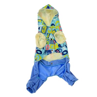 Комбинезон для собак трансформер, XL ( дс 32-34 см, ош 32 см, ог 40-44 см), микс - фото 2019611