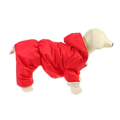 Комбинезон простеганный красный 2XL (ДС 32-34 см, ОШ 33-35 см, ОГ 38-42 см) - фото 2019631