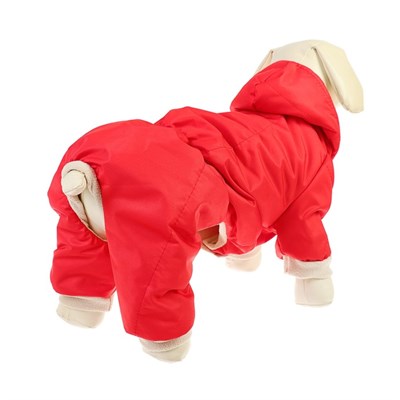 Комбинезон простеганный красный 2XL (ДС 32-34 см, ОШ 33-35 см, ОГ 38-42 см) - фото 2019632