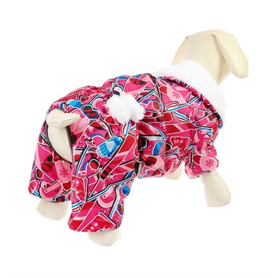 Комбинезон "Тандем" для собак, размер 2XL (ДС 34-36 см, ОШ 34-36 см, ОГ 44-48 см) микс - фото 2019640