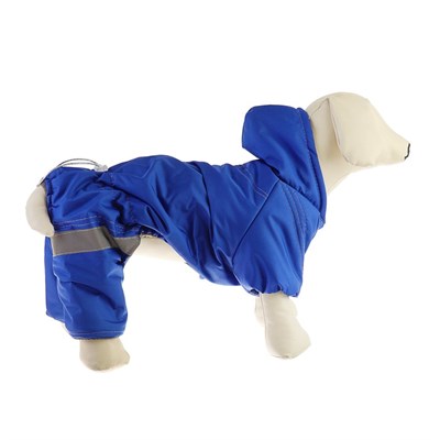 Комбинезон светоотражающий для мопса, размер XS (ДС 20-22 см,  ОГ 34-36 см) - фото 2019687