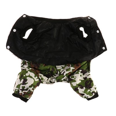 Комбинезон для собак на меховом подкладе с отстегивающимися штанами, размер L - фото 2019785