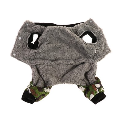 Комбинезон для собак на меховом подкладе с отстегивающимися штанами, размер L - фото 2019786