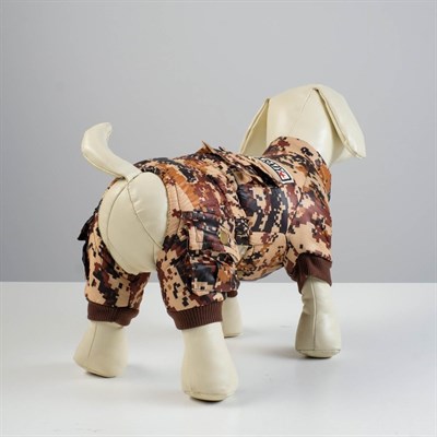 Комбинезон зимний ARMY, S (ОШ 21-25, ОГ 29-36, ДС 23 см), бежевый - фото 2019818