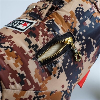 Комбинезон зимний ARMY, S (ОШ 21-25, ОГ 29-36, ДС 23 см), бежевый - фото 2019820