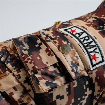 Комбинезон зимний ARMY, S (ОШ 21-25, ОГ 29-36, ДС 23 см), бежевый - фото 2019821