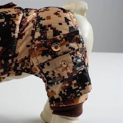 Комбинезон зимний ARMY, S (ОШ 21-25, ОГ 29-36, ДС 23 см), бежевый - фото 2019823