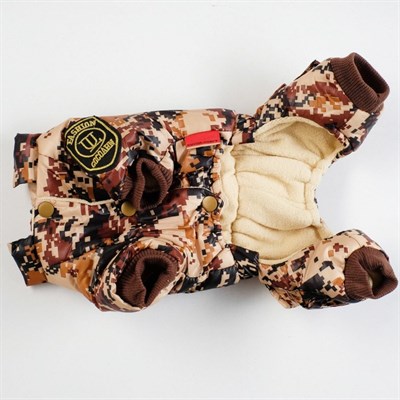 Комбинезон зимний ARMY, S (ОШ 21-25, ОГ 29-36, ДС 23 см), бежевый - фото 2019824