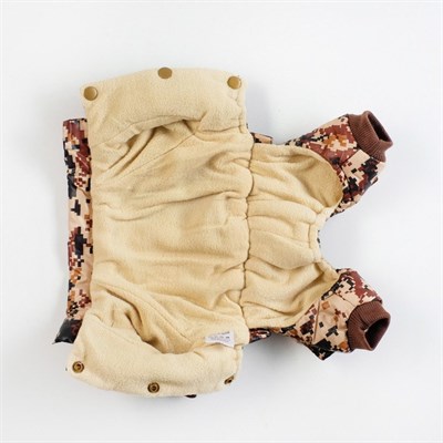 Комбинезон зимний ARMY, S (ОШ 21-25, ОГ 29-36, ДС 23 см), бежевый - фото 2019825