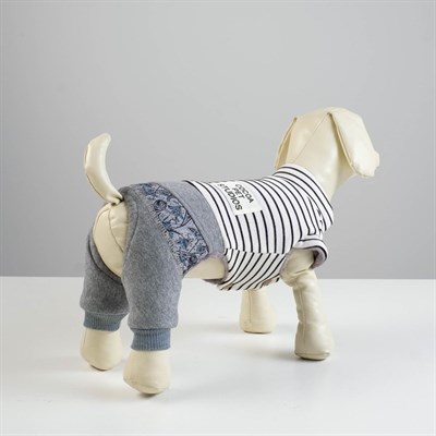 Комбинезон демисезонный на меховом подкладе, XS (ОШ 18-22, ОГ 27-32, ДС 20 см), белый - фото 2019886