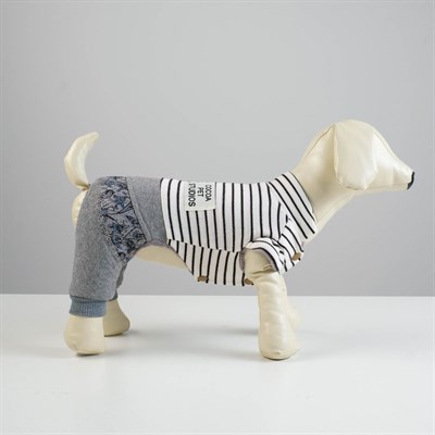 Комбинезон демисезонный на меховом подкладе, S (ОШ 21-25, ОГ 29-36, ДС 23 см), белый - фото 2019894