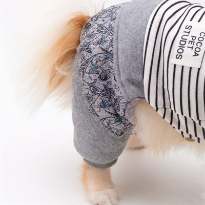 Комбинезон демисезонный на меховом подкладе, L (ОШ 29-34, ОГ 41-47, ДС 31 см), белый - фото 2019917