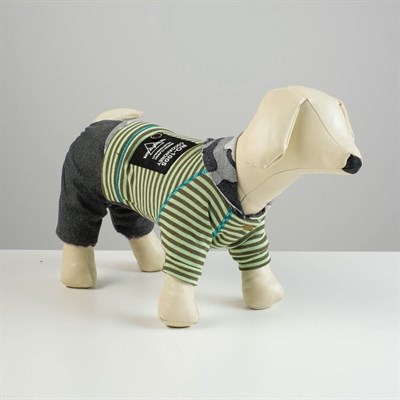 Комбинезон, еврозима на меховом подкладе, S (ОШ 21-25, ОГ 29-36, ДС 23см), зелёный - фото 2019978