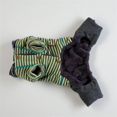 Комбинезон, еврозима на меховом подкладе, XXL (ОШ 34-38,ОГ 52-59,ДС 40см), зелёный - фото 2020027