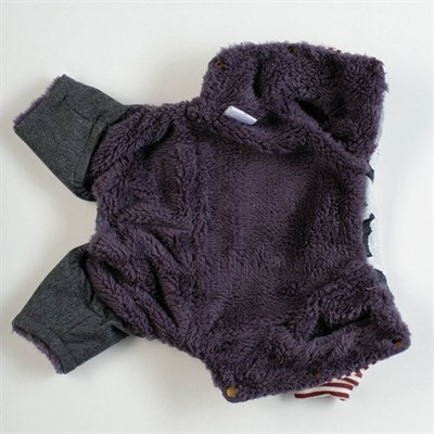 Комбинезон, еврозима на меховом подкладе, M (ОШ 26-30, ОГ 36-40, ДС 28 см), красный - фото 2020036