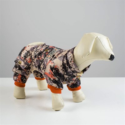 Комбинезон зимний ARMY, XS (ОШ 18-22, ОГ 27-32, ДС 20 см), оранжевый - фото 2020049