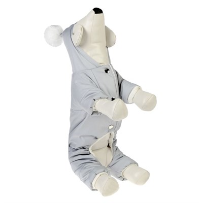 Комбинезон  зимний с капюшоном и помпоном, 3XL (дс 36-38 см, ош 36-37 см, ог 48-52 см) - фото 2020076