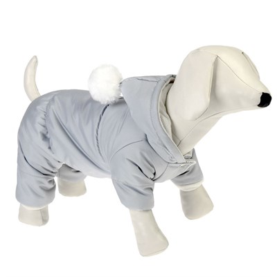 Комбинезон  зимний с капюшоном и помпоном, 3XL (дс 36-38 см, ош 36-37 см, ог 48-52 см) - фото 2020080